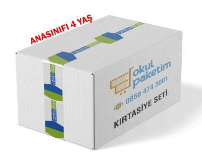 	ANASINIFI 4 YAŞ OKUL PAKETİM KIRTASİYE SETİ - 1