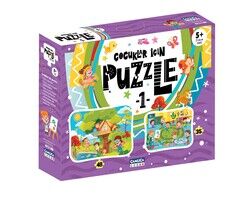 Çocuklar İçin Puzzle - 1 (Kutulu) - 1
