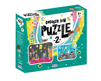 Çocuklar İçin Puzzle - 2 (Kutulu) - 1