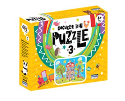 Çocuklar İçin Puzzle - 3 (Kutulu) - 1