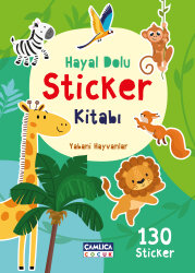 HAYAL DOLU STİCKER KİTABI-1 (YABANİ HAYVANLAR) - Çamlıca Çocuk Yayınları