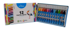 STORK 12 RENK PASTEL BOYA KARTON KUTU - Stork