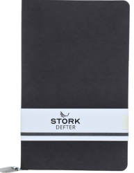Stork Termo Deri Yumuşak Kapaklı Defter - Füme - Stork
