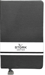 Stork Termo Deri Yumuşak Kapaklı Defter - Siyah - Stork